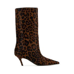 Amina Muaddi Women Printed Calf Hair Fiona Boots
